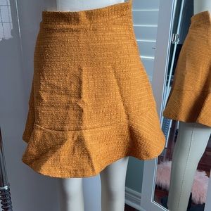 Paper Crown Lauren Conrad Orange Skirt Size XS-S